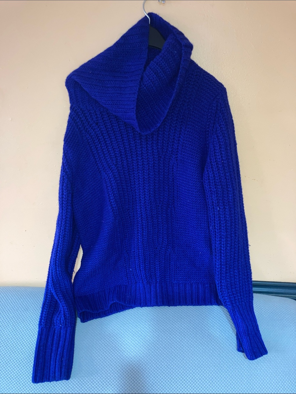 Banana Republic Cowl Neck Sweater in Royal Blue